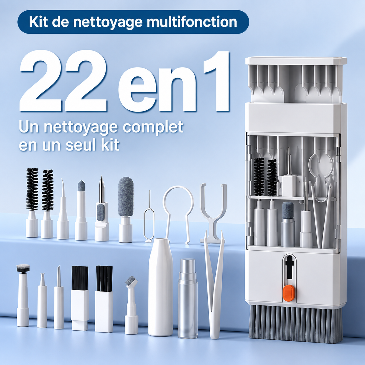 22 in 1 - kit nettoyage